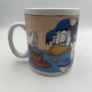 Disney Oversized Donald Duck Ceramic Coffee Mug 28 Oz Sleepy Huge Cup 1998 USA